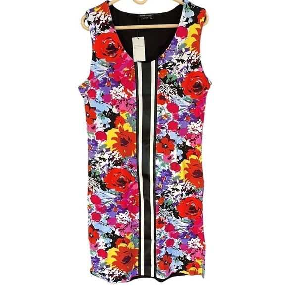 NWT BCBGMaxAzria Multicolor Floral Dress - Picture 3 of 10